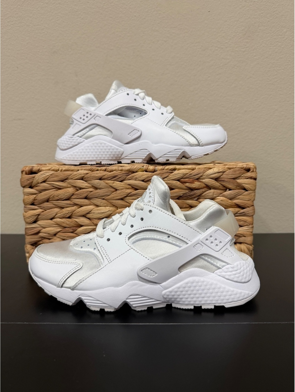 Size 6 - Nike Women’s Air Huarache “Triple White”